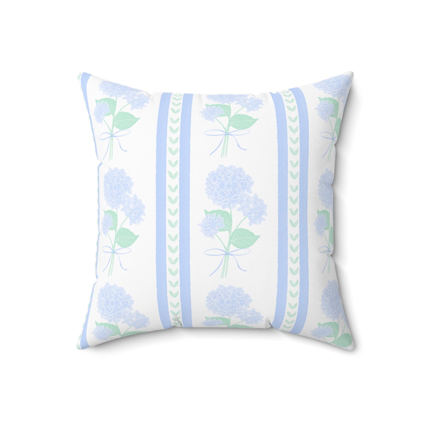 Coastal Grandma hydrangea Square Pillow