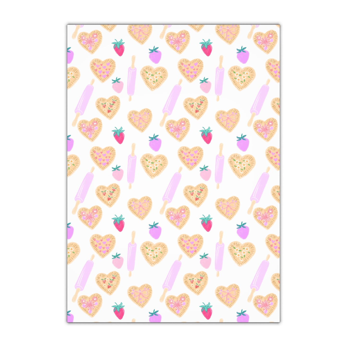 Bakers Gift Wrapping Paper Sheets, 1pc