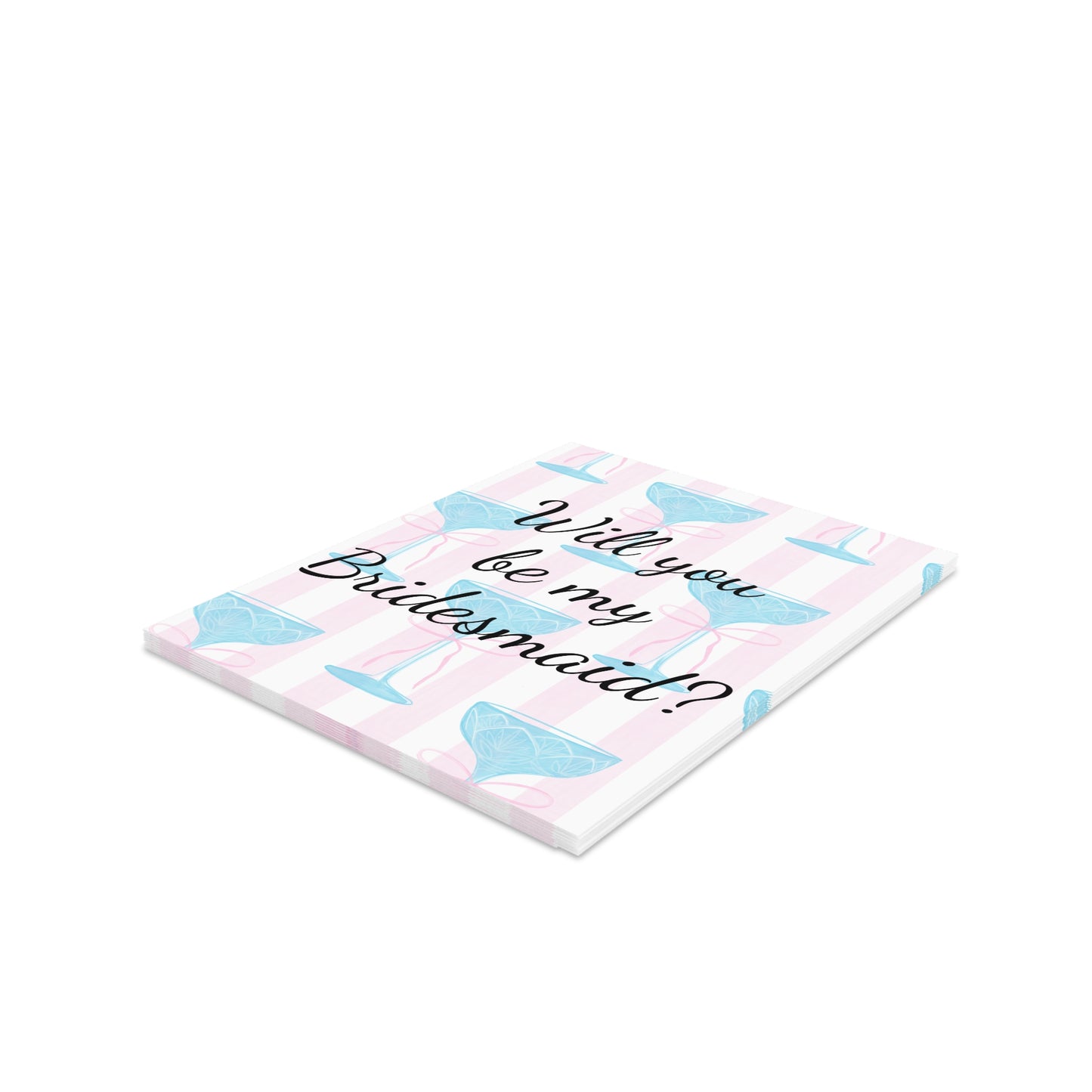 Will you be my bridesmaid Greeting cards (8, 16, and 24 pcs)