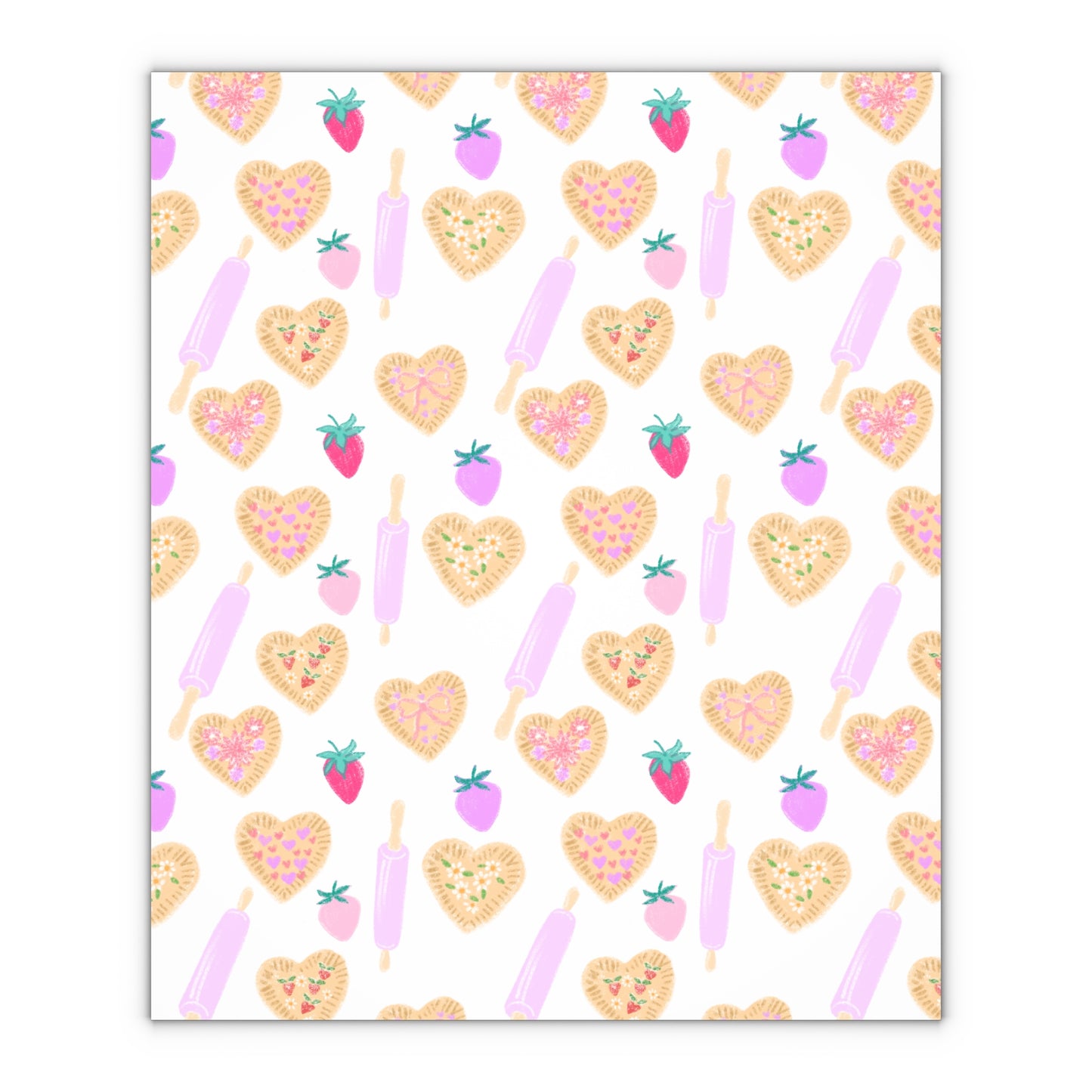 Bakers Gift Wrapping Paper Sheets, 1pc