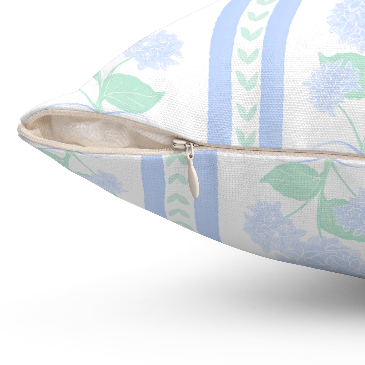 Coastal Grandma hydrangea Square Pillow