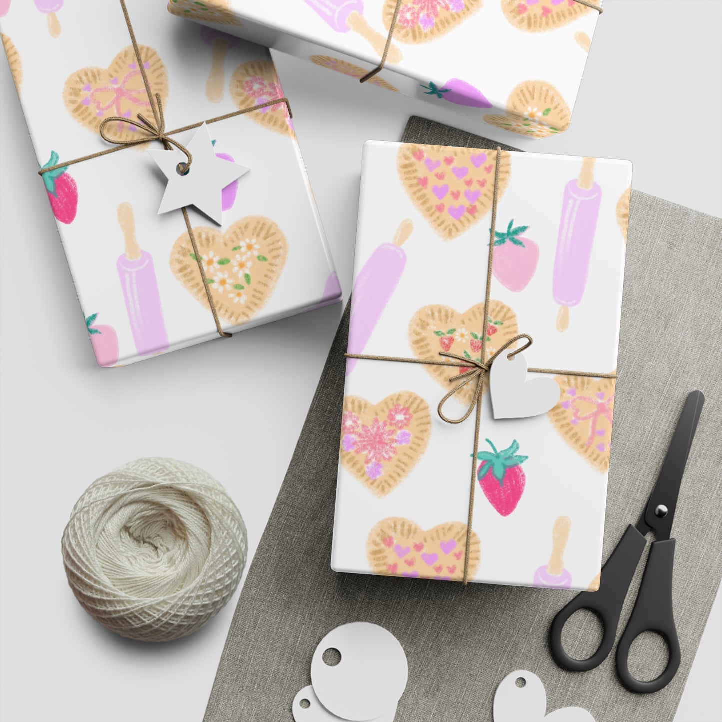 Bakers Gift Wrapping Paper Sheets, 1pc
