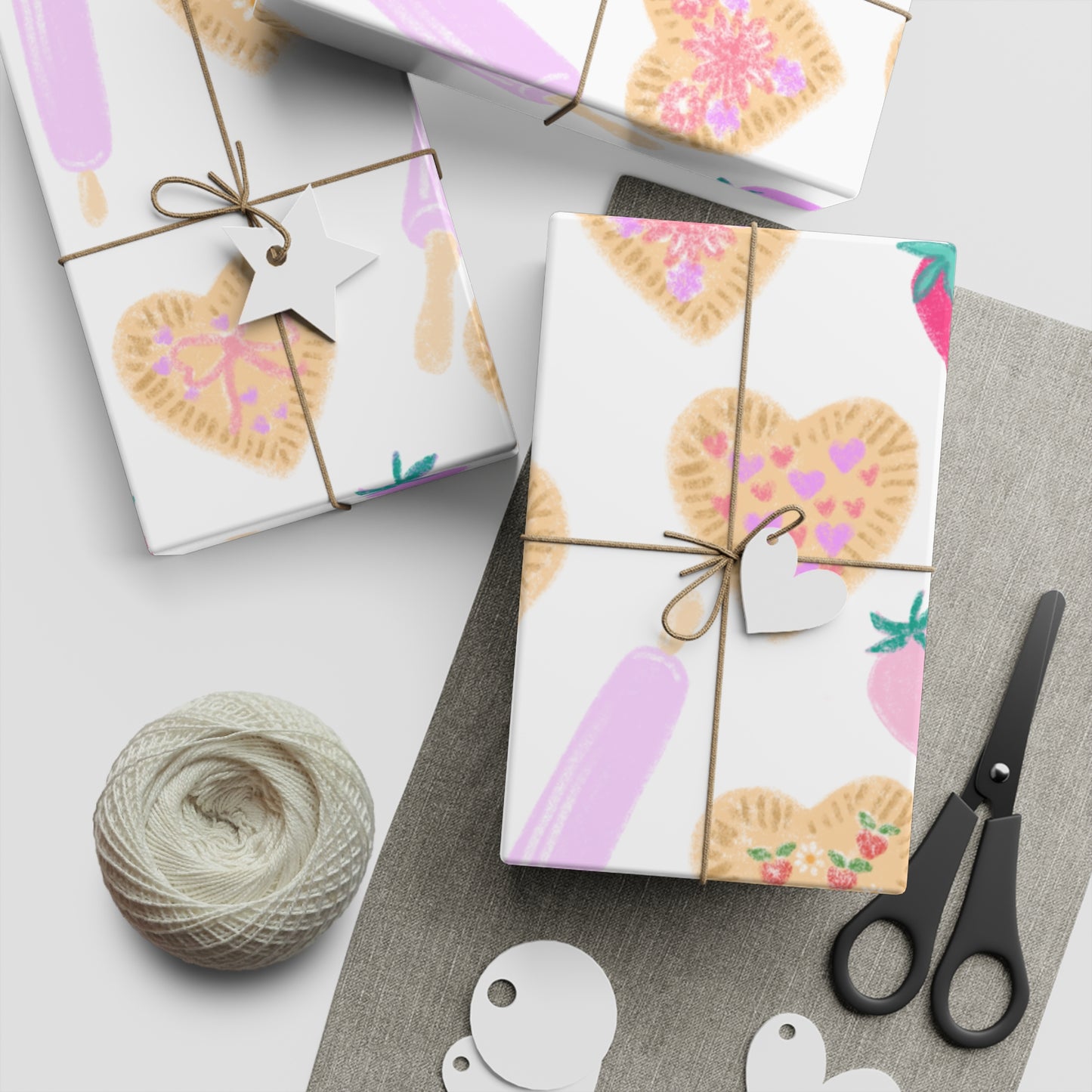 Bakers Gift Wrapping Paper Sheets, 1pc