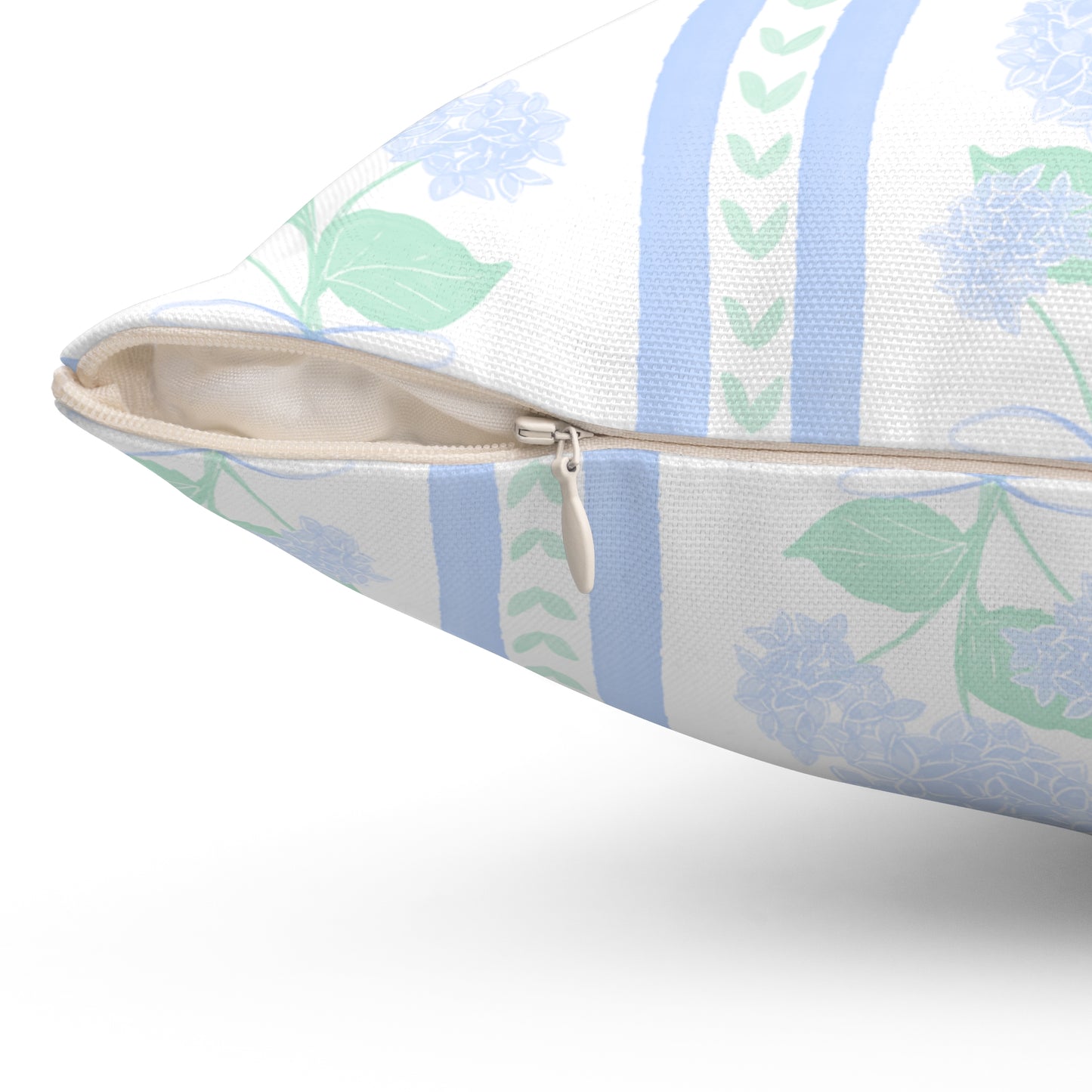Coastal Grandma hydrangea Square Pillow