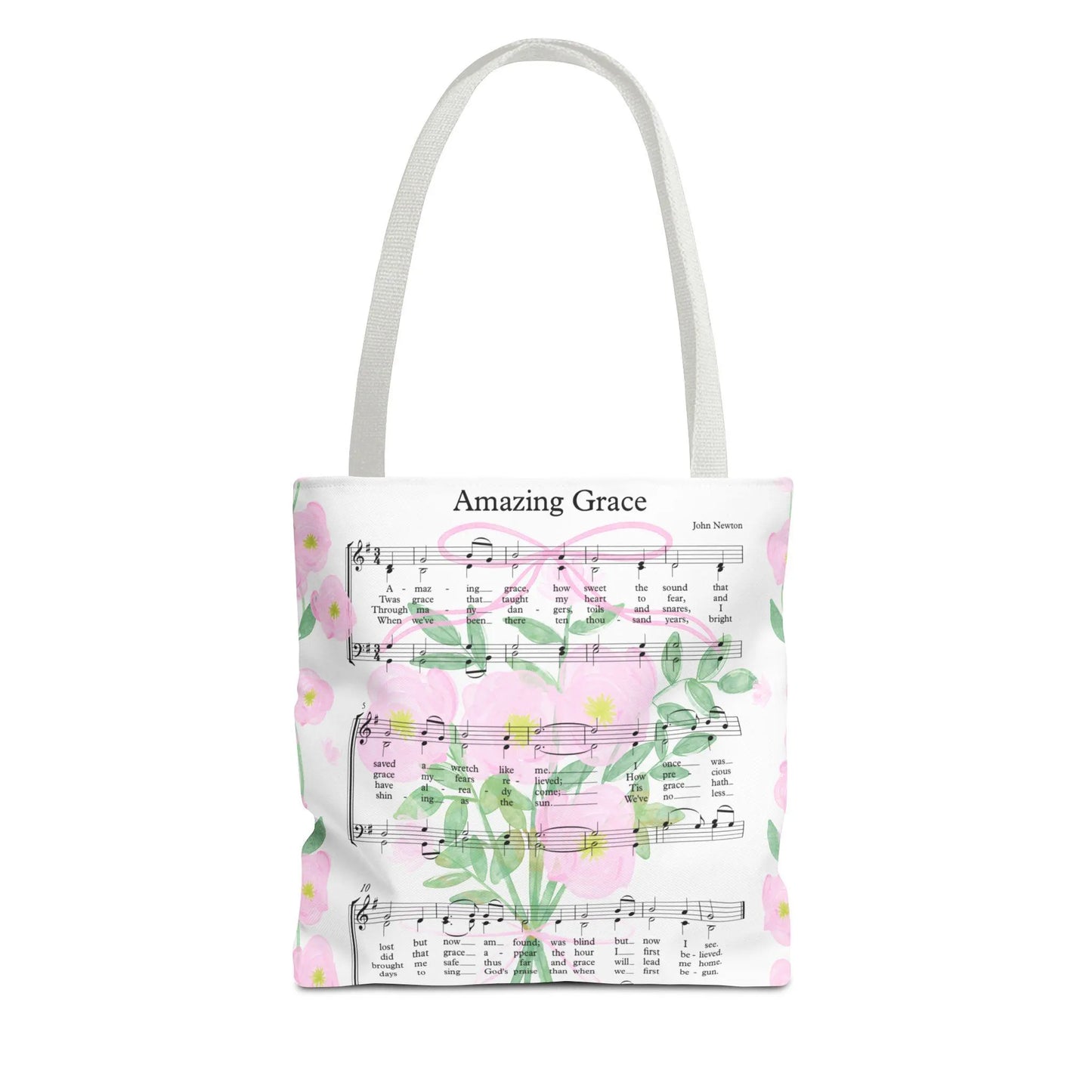 Amazing Grace Hymn Tote Bag