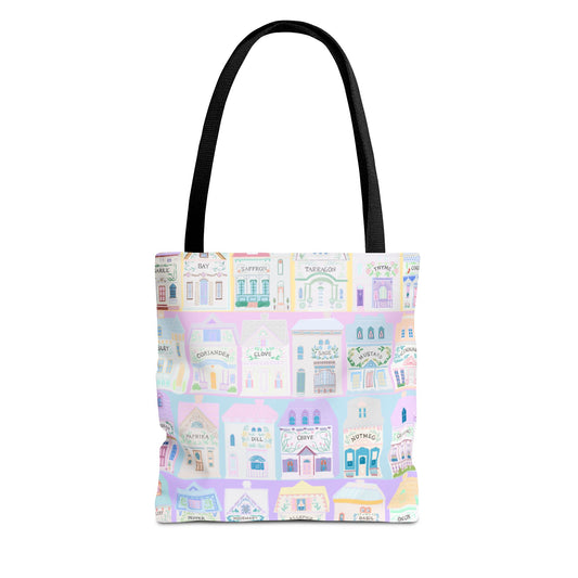Spice village Lenox watercolor Tote Bag