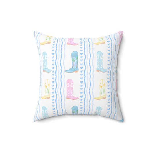 Ariat cowgirl pillow, Spun Polyester Square Pillow