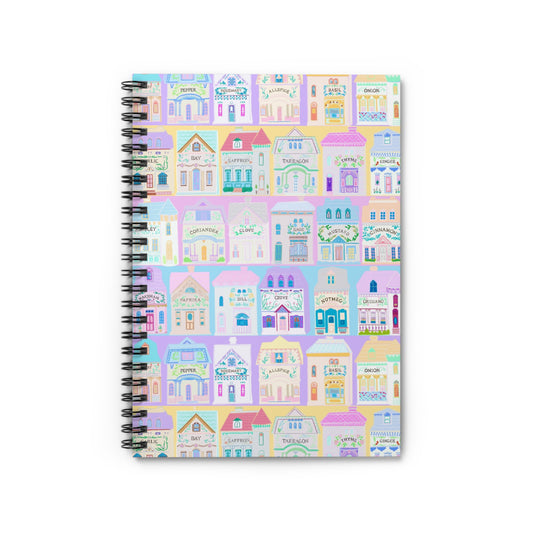 Spice village vintage Spiral Notebook - Ruled Line