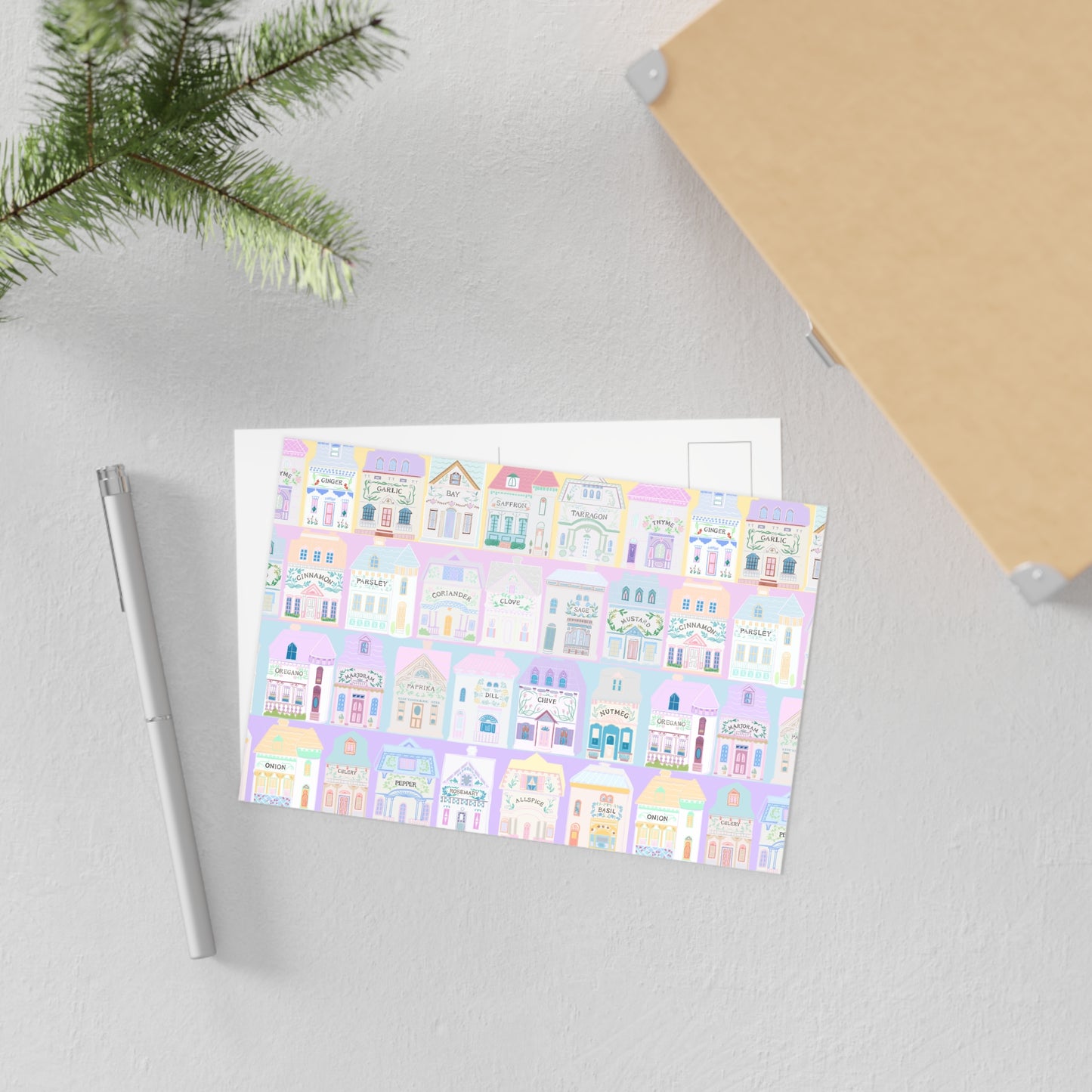 Spice village Lenox Fine Art Postcards